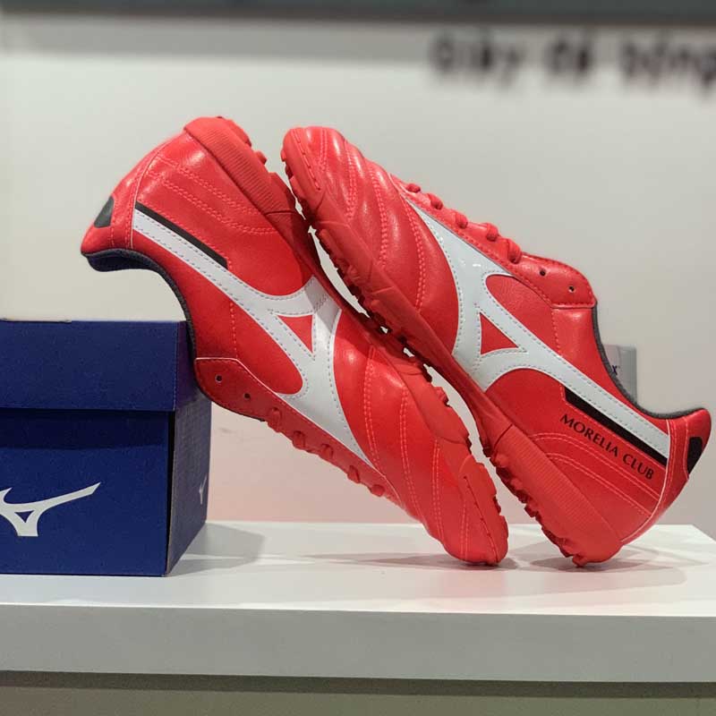 Mizuno Morelia II Club As - P1GD201660  Màu Đỏ Trắng